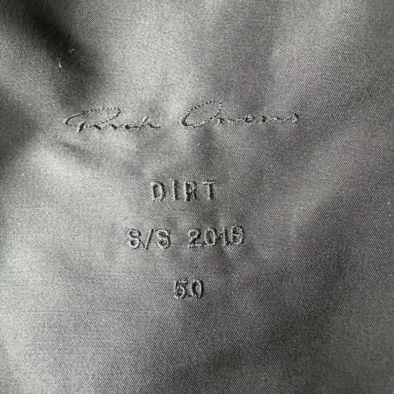 Rick Owens Men's Black Nylon Spring Autumn Jacket 0089