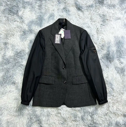 Prada Black Men's Stylish Outerwear