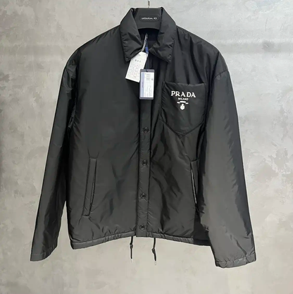 Prada Black Polyester Men’s Outerwear Jacket
