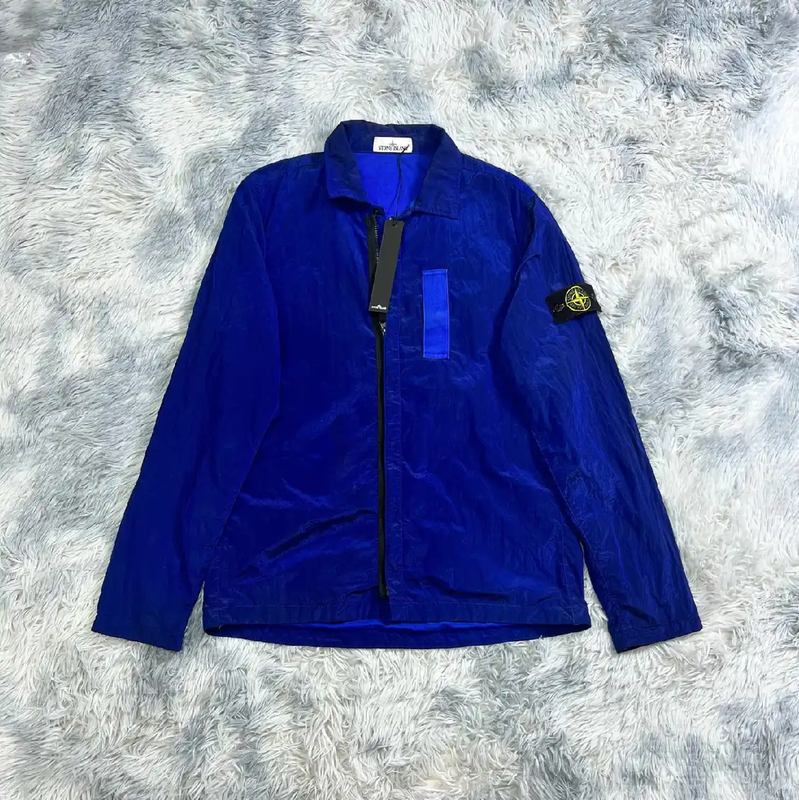 Stone Island Blue Long Sleeve Men's Jacket 0089