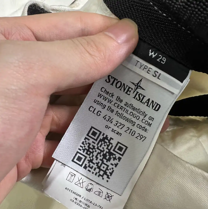 Stone Island Men's Casual White Cotton Pants 0089