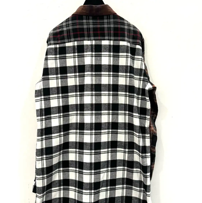 Loewe Gray Cotton Patchwork Shirt 0089