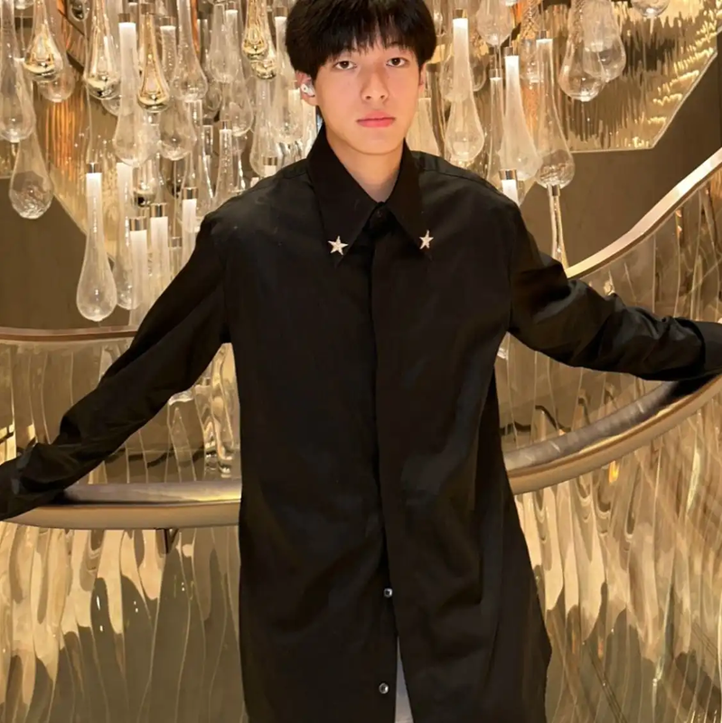 Givenchy Black Cotton Long Sleeve Shirt 0089