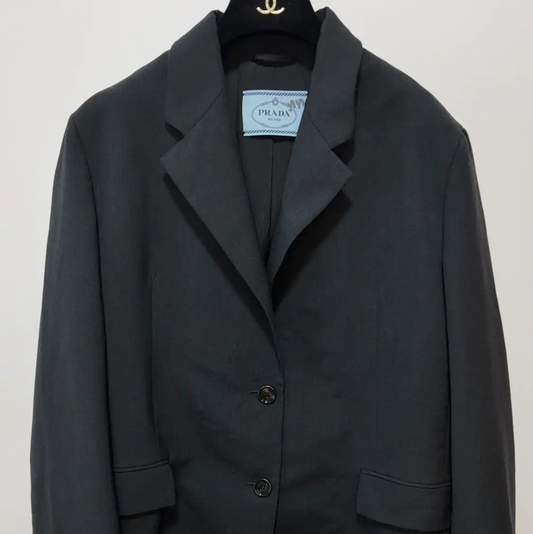 Prada Black Men's Jacket in Size L
