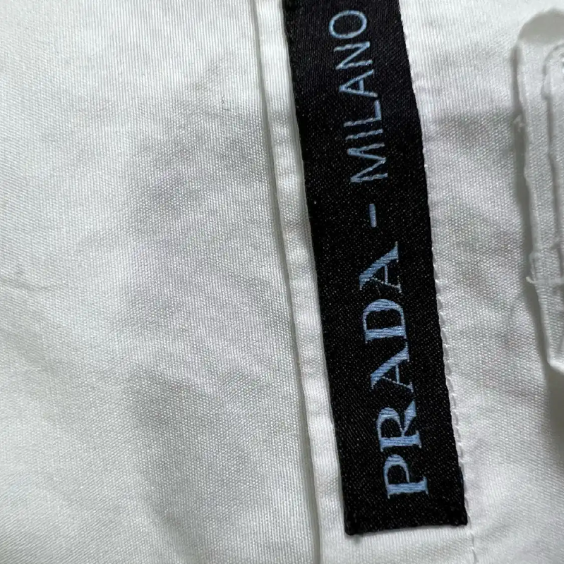 Prada Men's White Cotton Jacket L Size