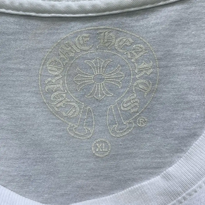 Chrome Hearts White Cotton Short Sleeve T-Shirt 0089