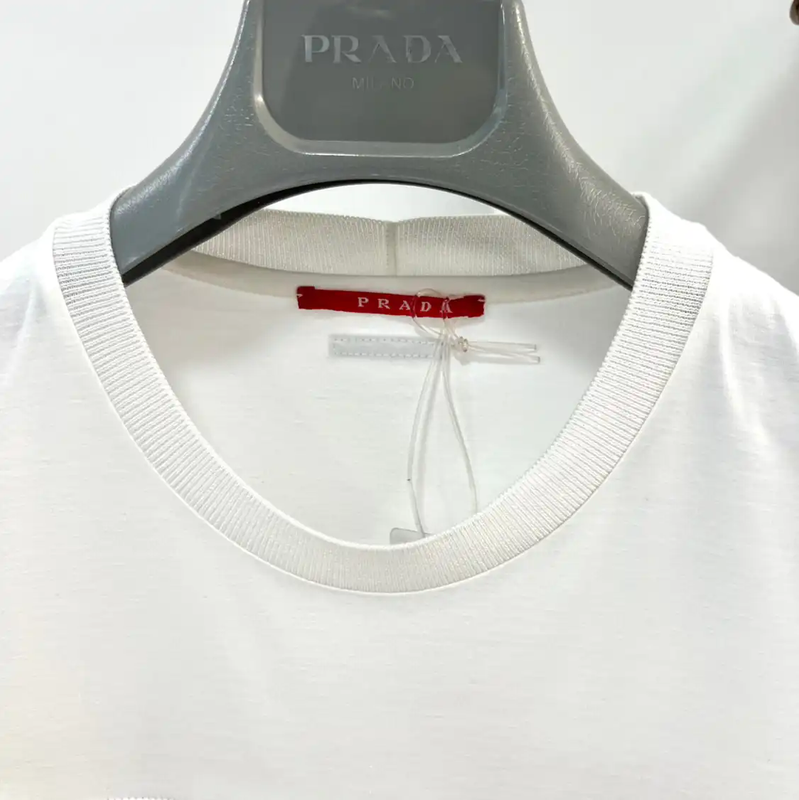 Prada Multi-Color Cotton Short Sleeve T-Shirt