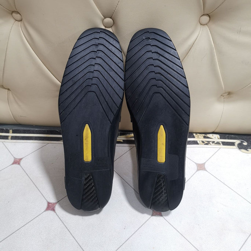 Gucci Blue GG Print Leather Loafers 0079