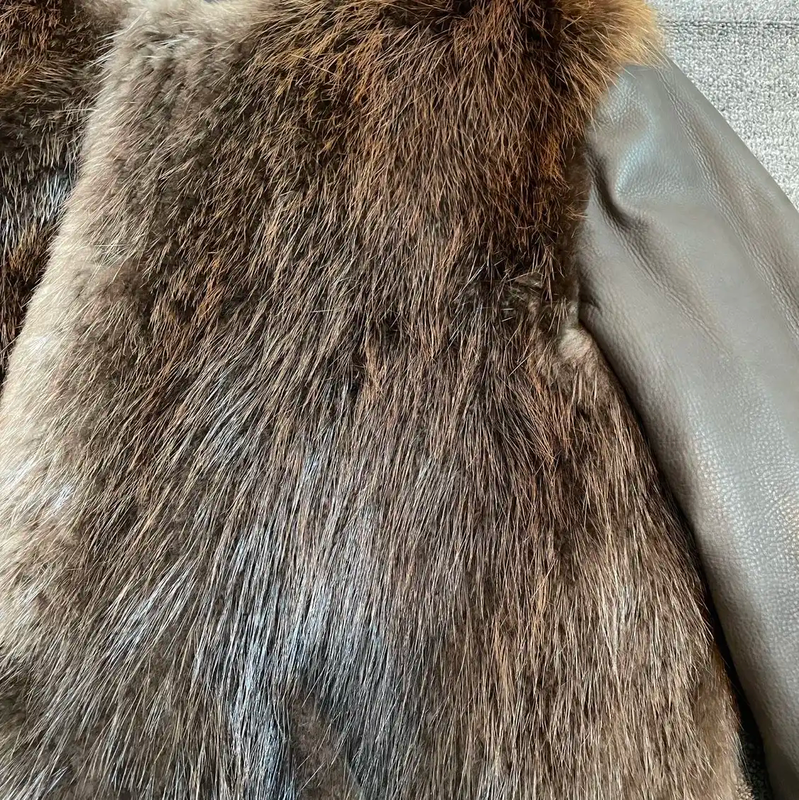 Givenchy Men's Brown Leather Bomber Jacket 0089