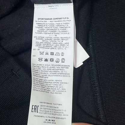 Stone Island Men's Black Long Sleeve Sweatshirt 0089