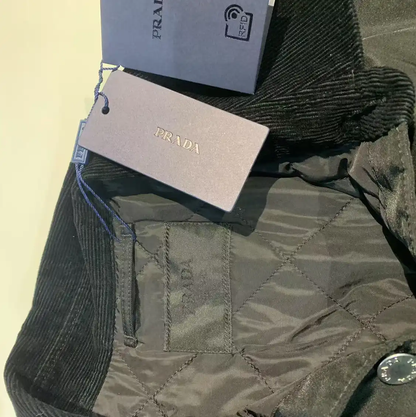 Prada Black Nylon Men's Outerwear Jacket