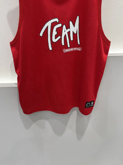 Chrome Hearts Summer Red Graphic Sleeveless Tee 0089