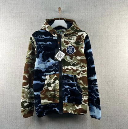 Loewe Multi-Color Camouflage Hooded Jacket 0089