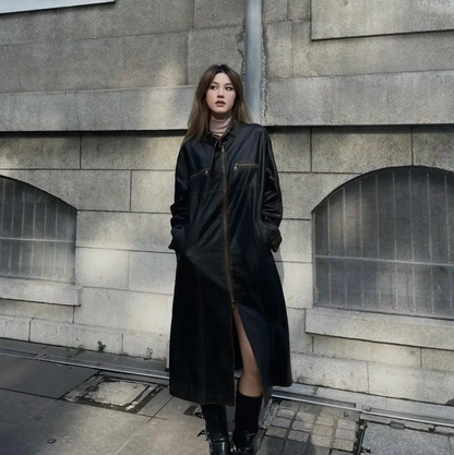 Prada M Black Nylon Long Jacket for Men