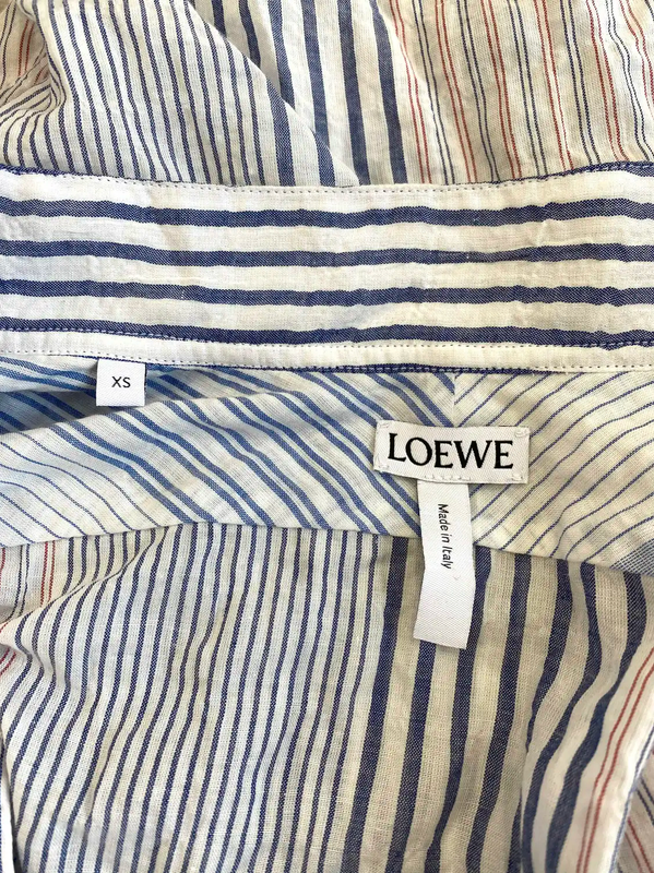 Loewe Multi-Striped Cotton Long Sleeve Shirt 0089