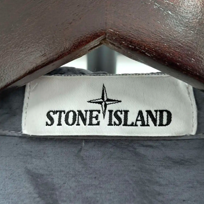 Stone Island Men's Light Gray Hooded Jacket 0089