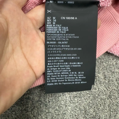 Prada Pink Cotton Men's Hoodie