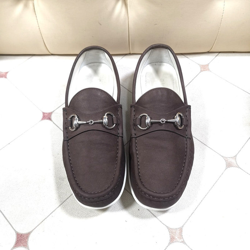 Gucci Horsebit Suede Slip-On Shoes for Men 0079