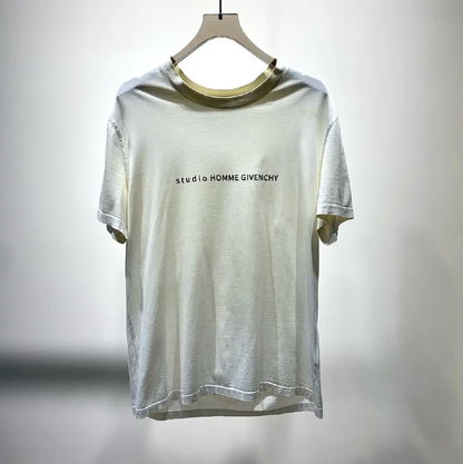 Givenchy Studio Homme White Cotton T-Shirt 0089