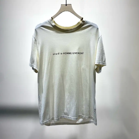 Givenchy Studio Homme White Cotton T-Shirt 0089