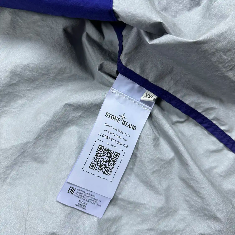 Stone Island Blue Polyester Men's Lightweight Jacket 0089