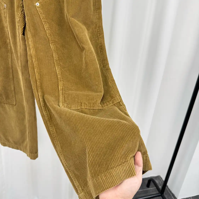 Loewe Brown Striped Cotton Blend Casual Trousers 0089