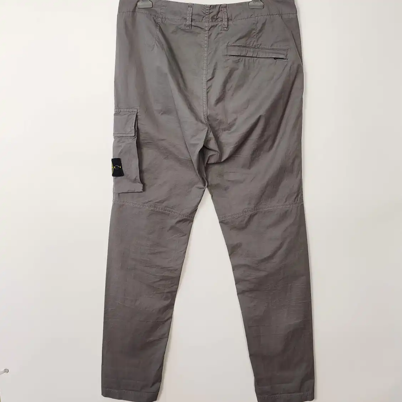 Stone Island Gray Cotton Casual Pants 0089