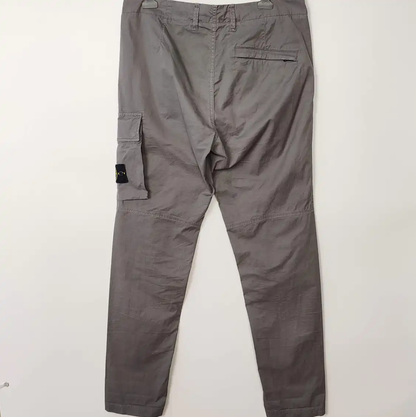 Stone Island Gray Cotton Casual Pants 0089