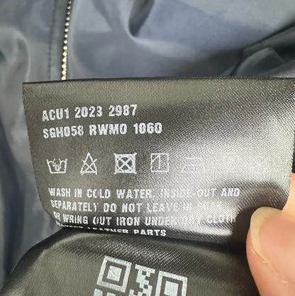 Prada Long Sleeve Navy Men's Outerwear Jacket