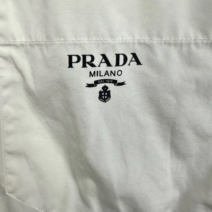 Prada Men's White Long Sleeve Shirt