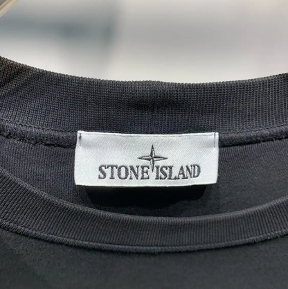 Stone Island Black Cotton Men's Hoodie 0089
