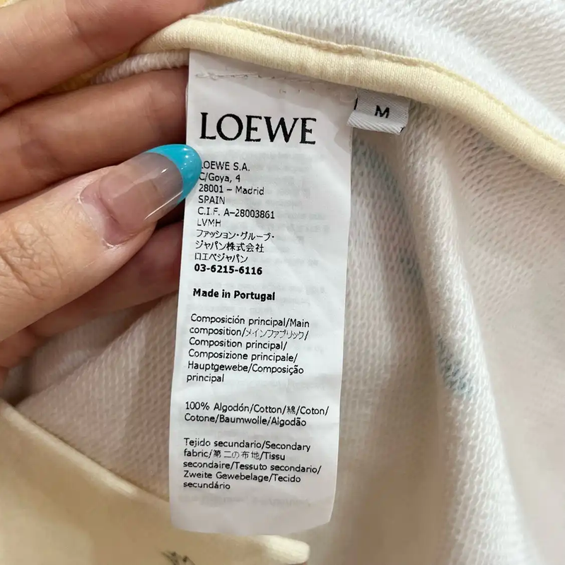 Loewe Men's Cotton Print Shirt in Light Yellow 0089