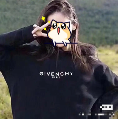 Givenchy Black Cotton Printed Hoodie 0089