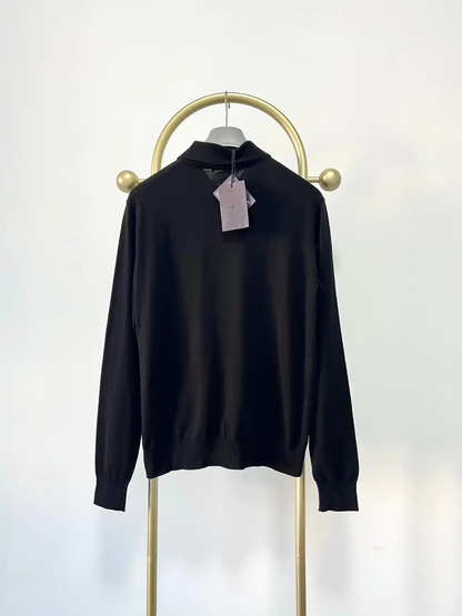Prada Black Long Sleeve Knitted Shirt