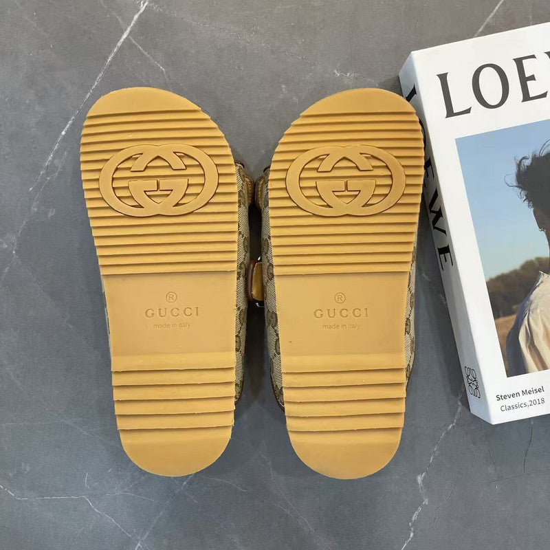 Gucci Double G Logo Buckle Slide Sandals 0079