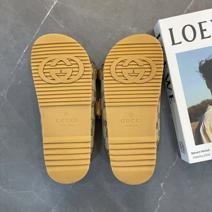 Gucci Double G Logo Buckle Slide Sandals 0079