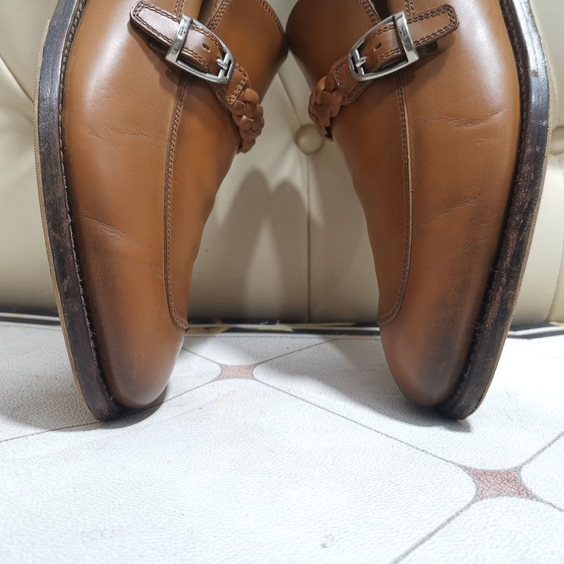 Gucci Brown Leather Loafers for Men 0079