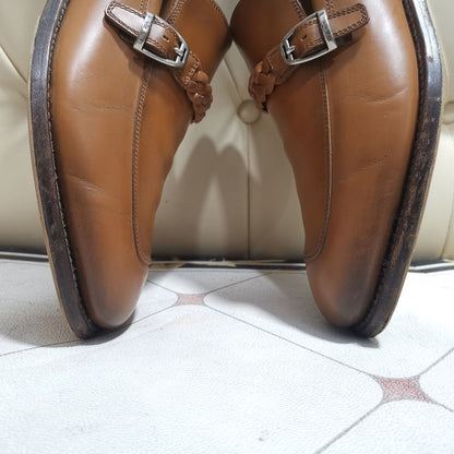 Gucci Brown Leather Loafers for Men 0079