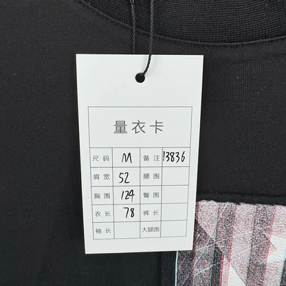 Givenchy Black Men's T-Shirt with Unique Patches 0089