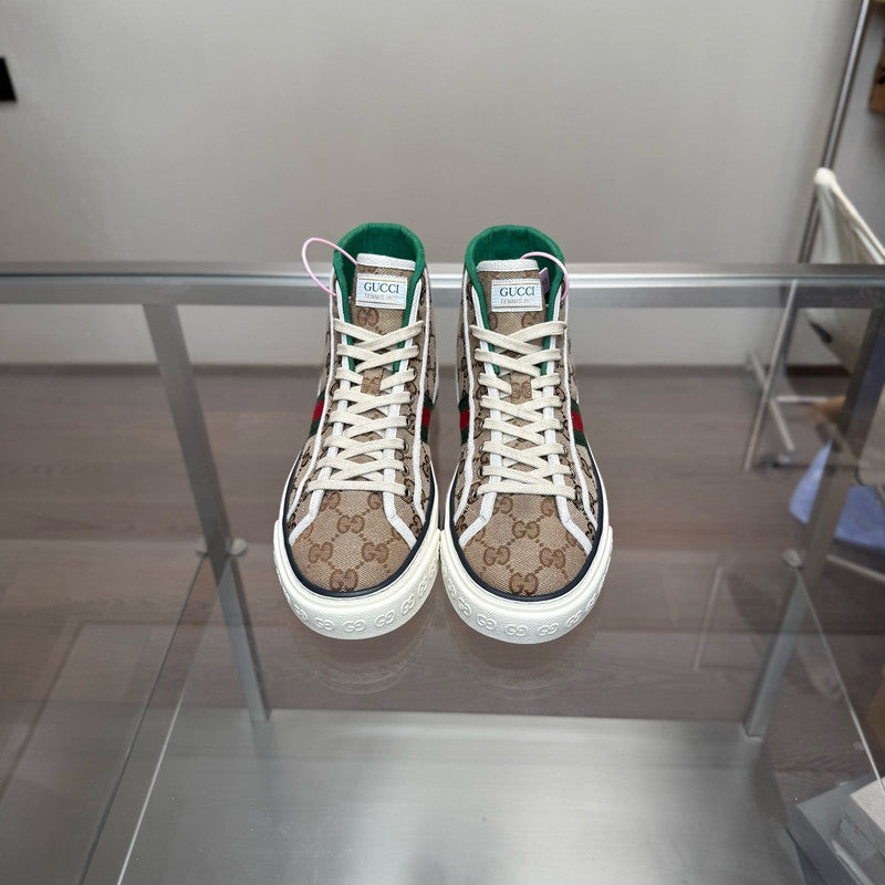 Gucci Tennis 1977 High Top Canvas Sneakers 0079