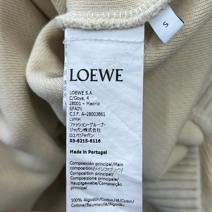Loewe Beige Long Sleeve Hoodie for Men 0089