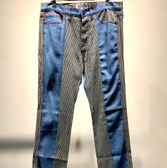 Loewe Blue Casual Pants for Men 0089