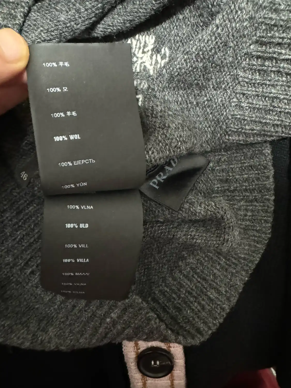 Prada Colorful Wool Embroidered Knit Sweater