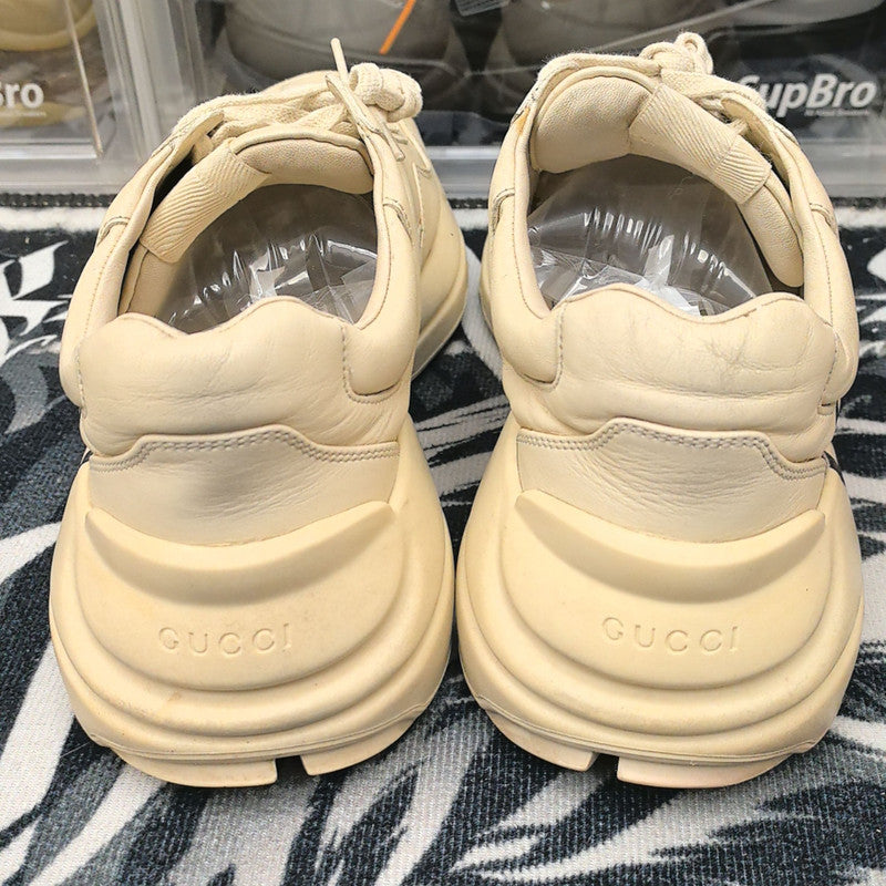 Gucci Rhyton Leather Lips Print Casual Sneakers 0079