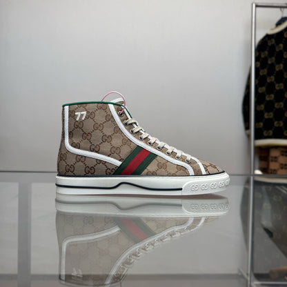 Gucci Tennis 1977 High Top Canvas Sneakers 0079