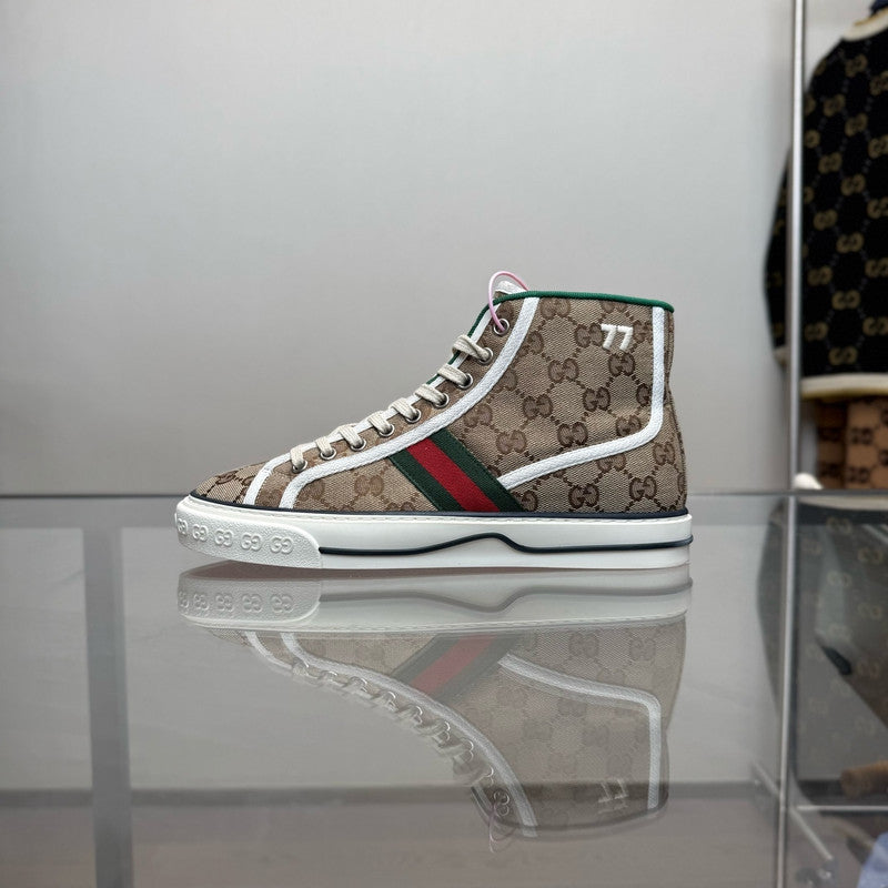 Gucci Tennis 1977 High Top Canvas Sneakers 0079