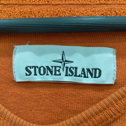 Stone Island Orange Long Sleeve Sweatshirt for Men 0089