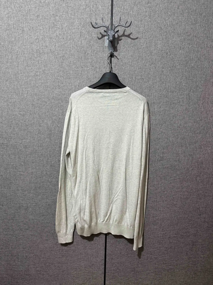 Prada Light Gray Knit Sweater for Men