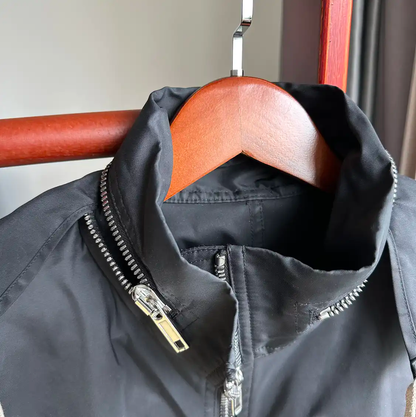 Rick Owens Men's Black Nylon Spring Autumn Jacket 0089