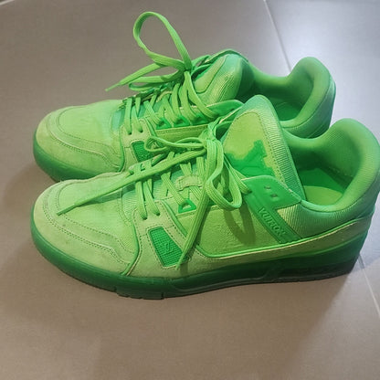 Louis Vuitton Green Trainer Sneakers for Men 0079